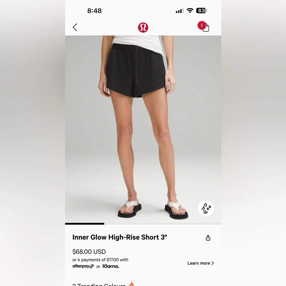 lululemon athletica inner glow shorts
